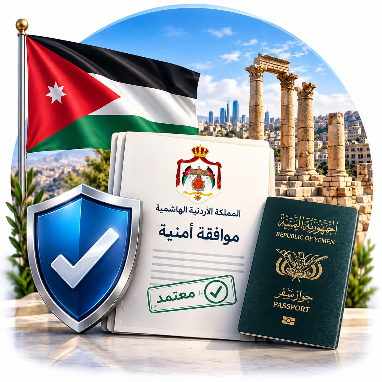 موافقة أمنية - الأردن